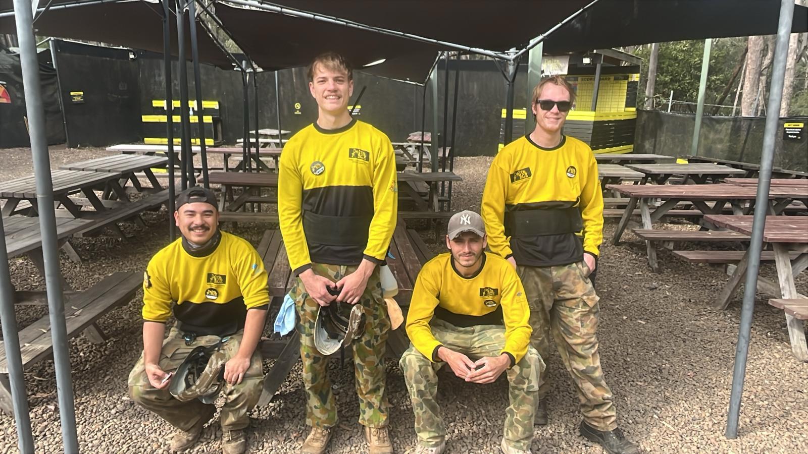 Four Delta Force Appin marshals ready for the day