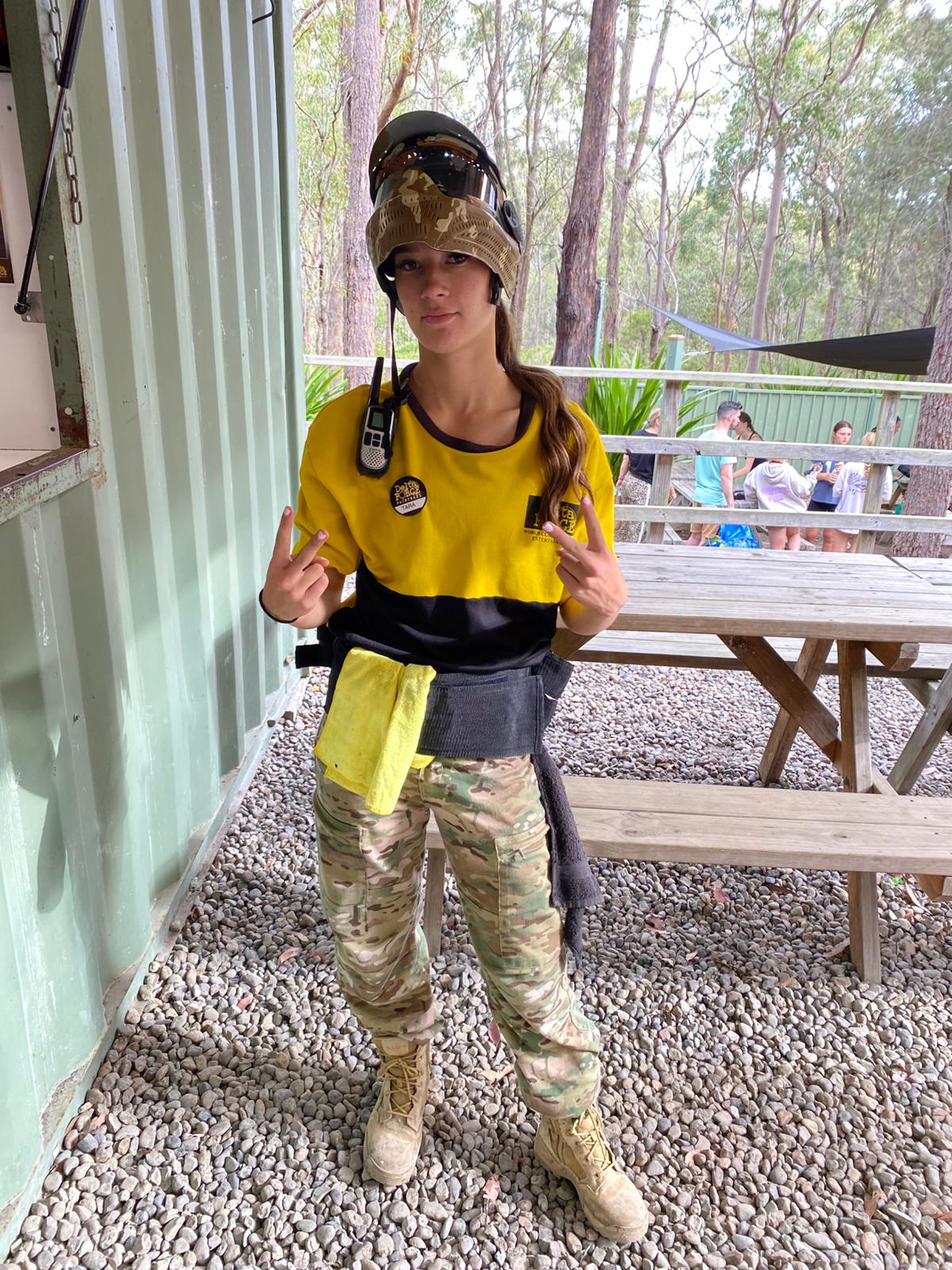 A member of the Delta Force Newcastle marshal team